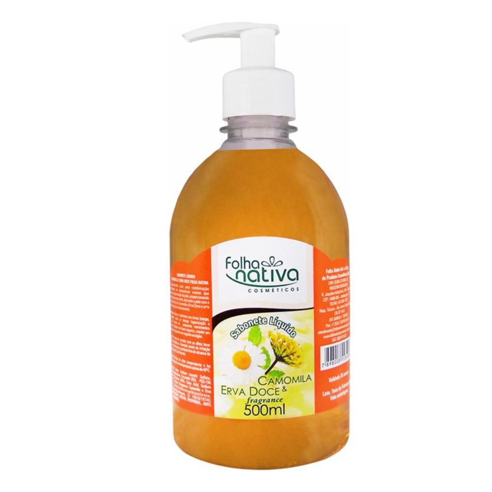 Sabonete Líquido Folha Nativa Camomila & Erva-Doce 500 ml