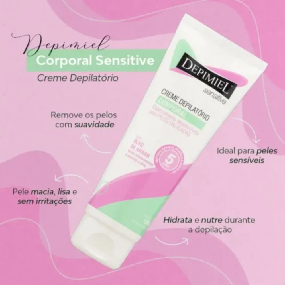 Creme Depilatório Depimiel Corporal Sensitive 120g
