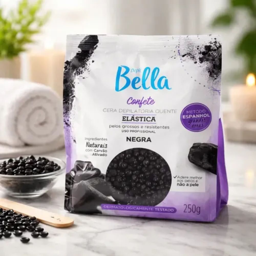 Cera Confete Depil Bella Negra 250g