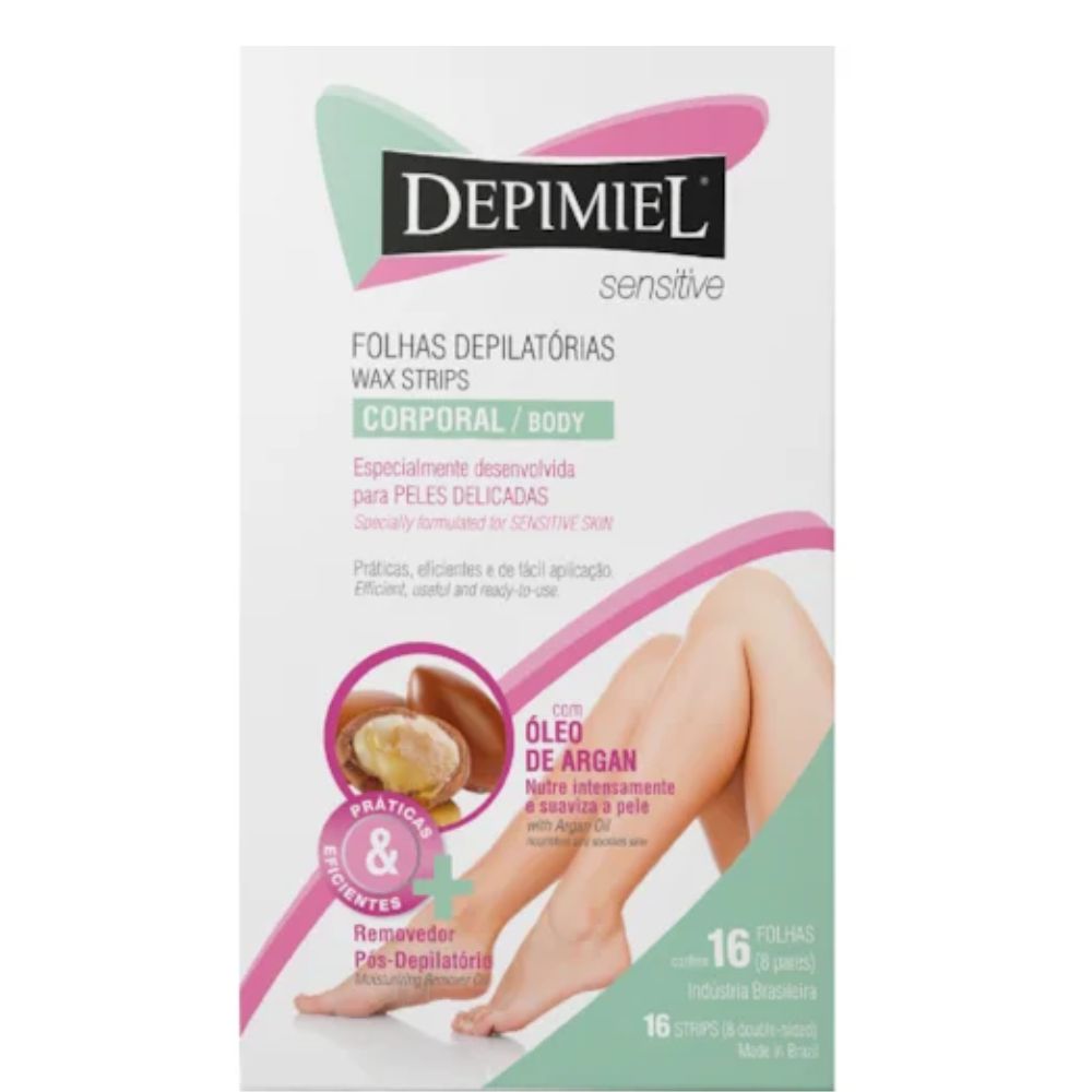 Folha Pronta Depimiel Corporal Sensitive com 16 Unidades