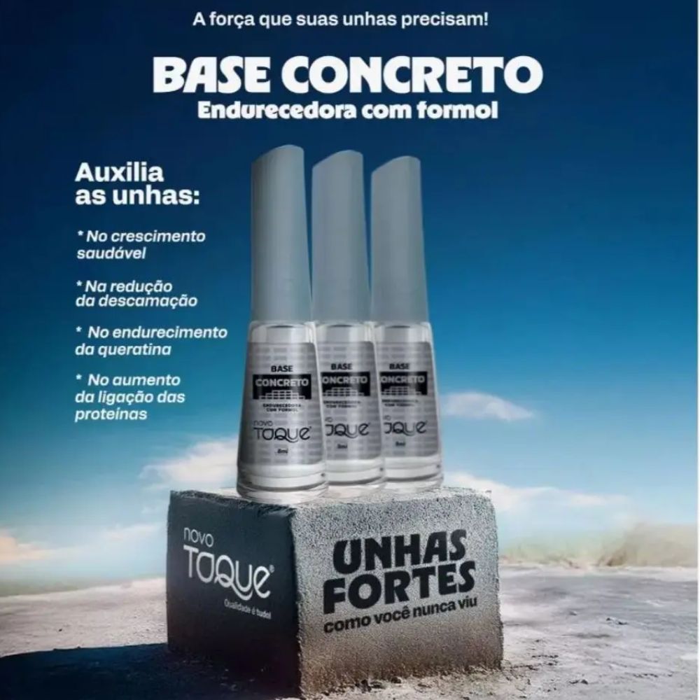 Esmalte Novo Toque Tratamento Base Concreto 8ml