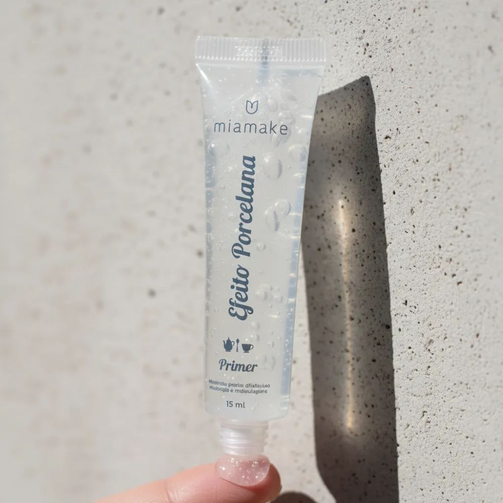 Primer Siliconado Mia Make Efeito Porcelana Hora do Chá 15ml