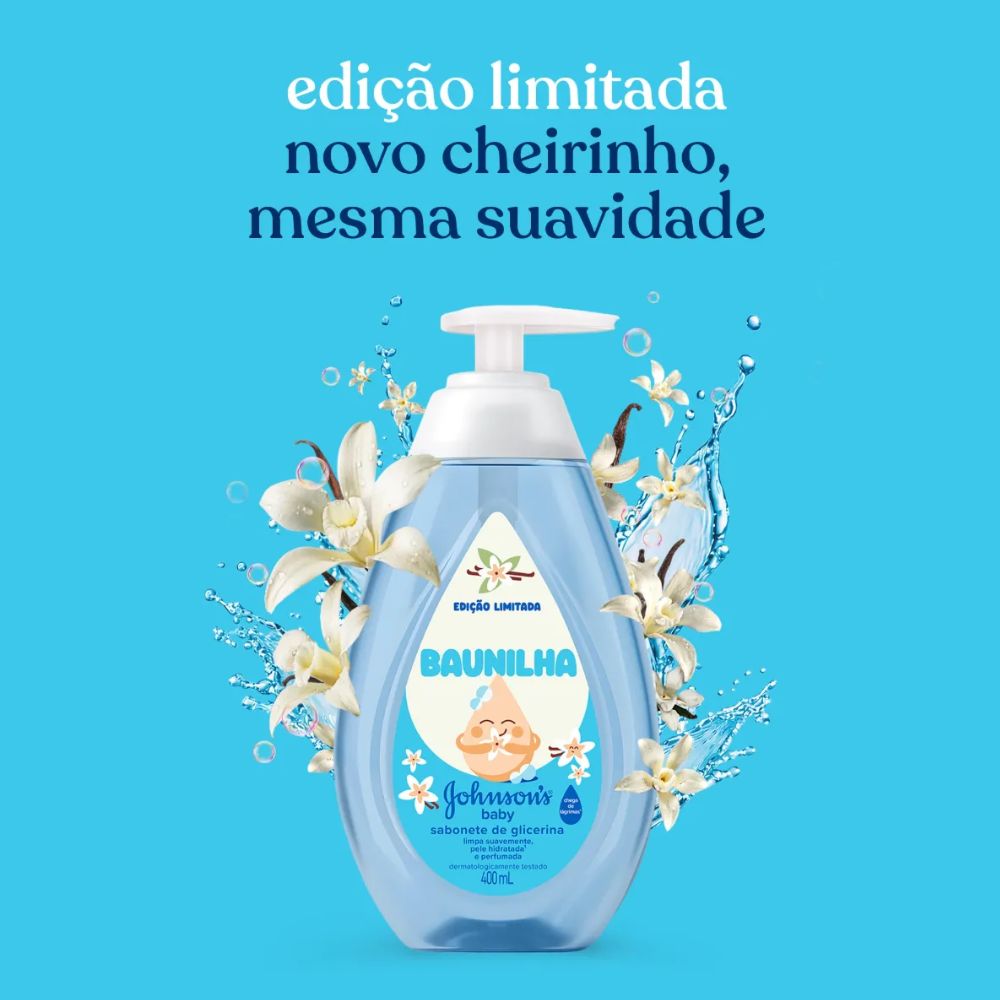 Sabonete Johnson's Baby Baunilha 200ml