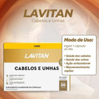 Lavitan Cabelos e Unhas com 30 Cápsulas