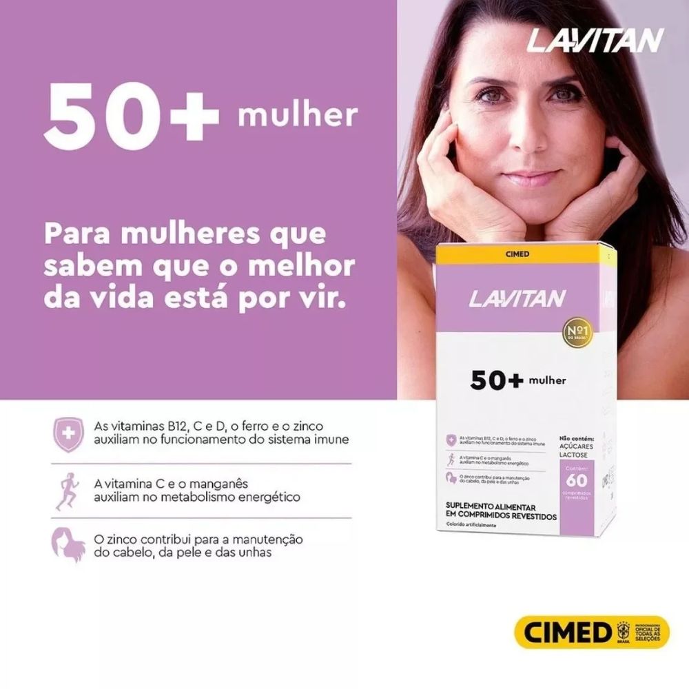 Lavitan 50+ Mulher 60 Comprimidos