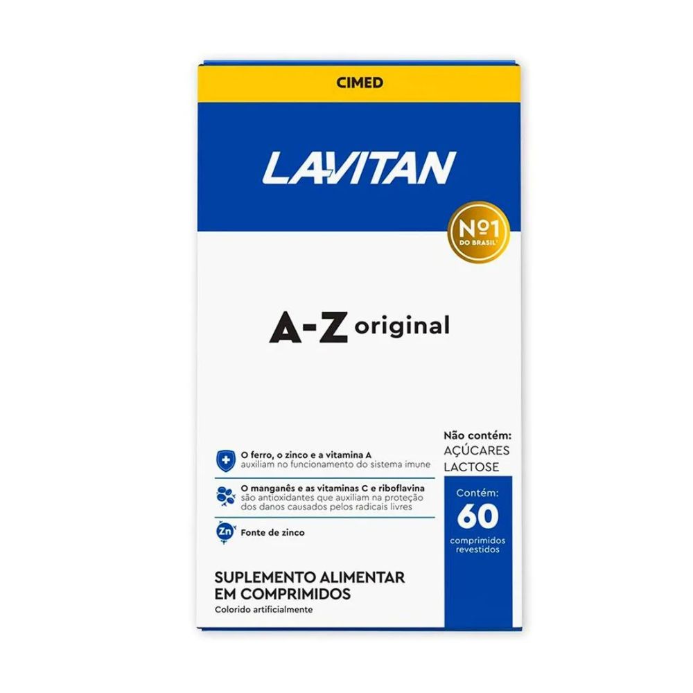 Lavitan Suplemento Vitamínico A-Z Original Com 60 Comprimidos
