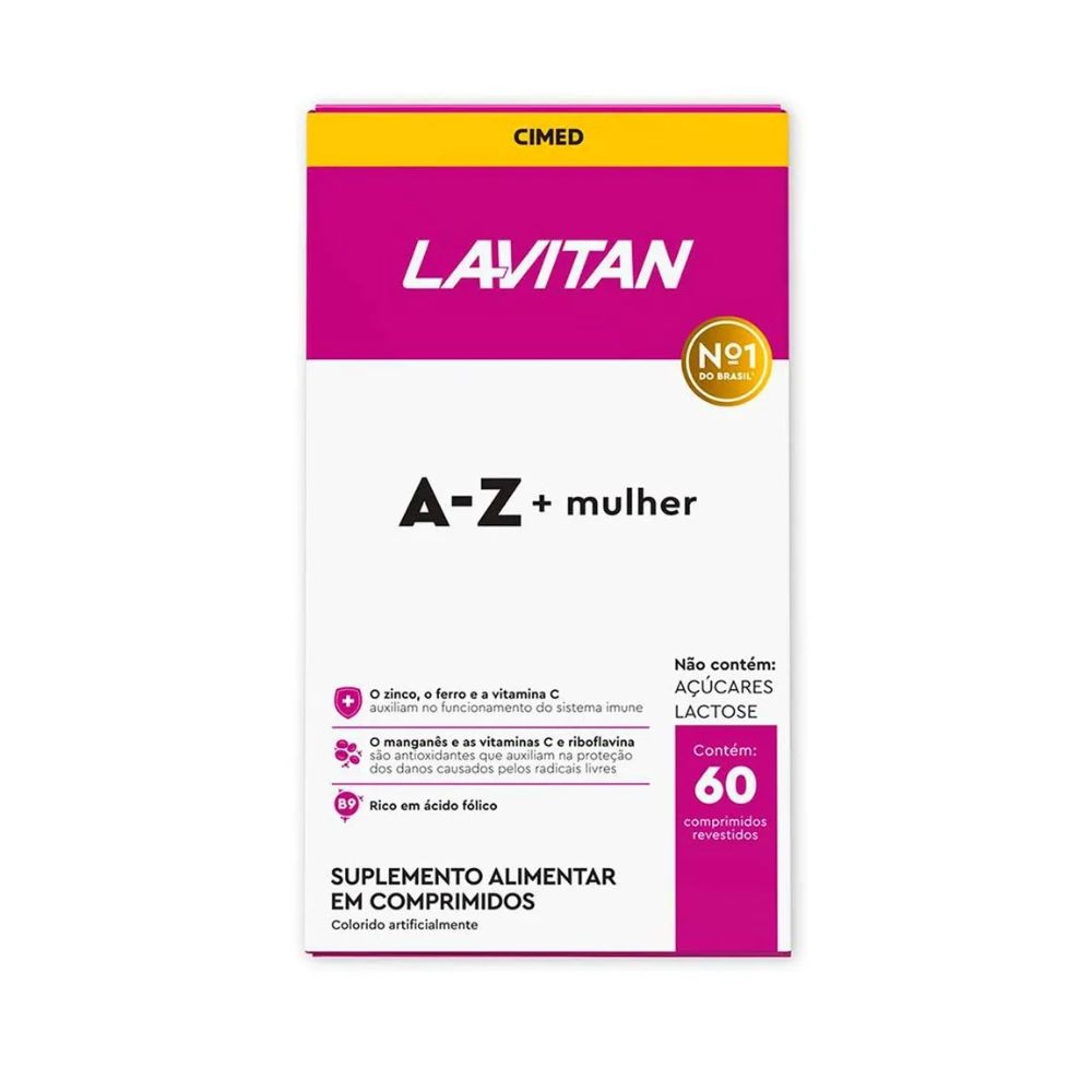 Lavitan Vitamina A-Z Mulher 60 Comprimidos