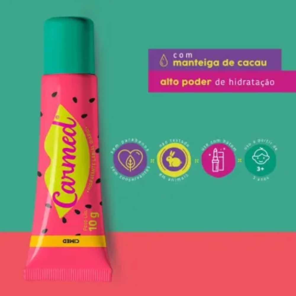 Hidratante Labial Carmed Melancia 10g