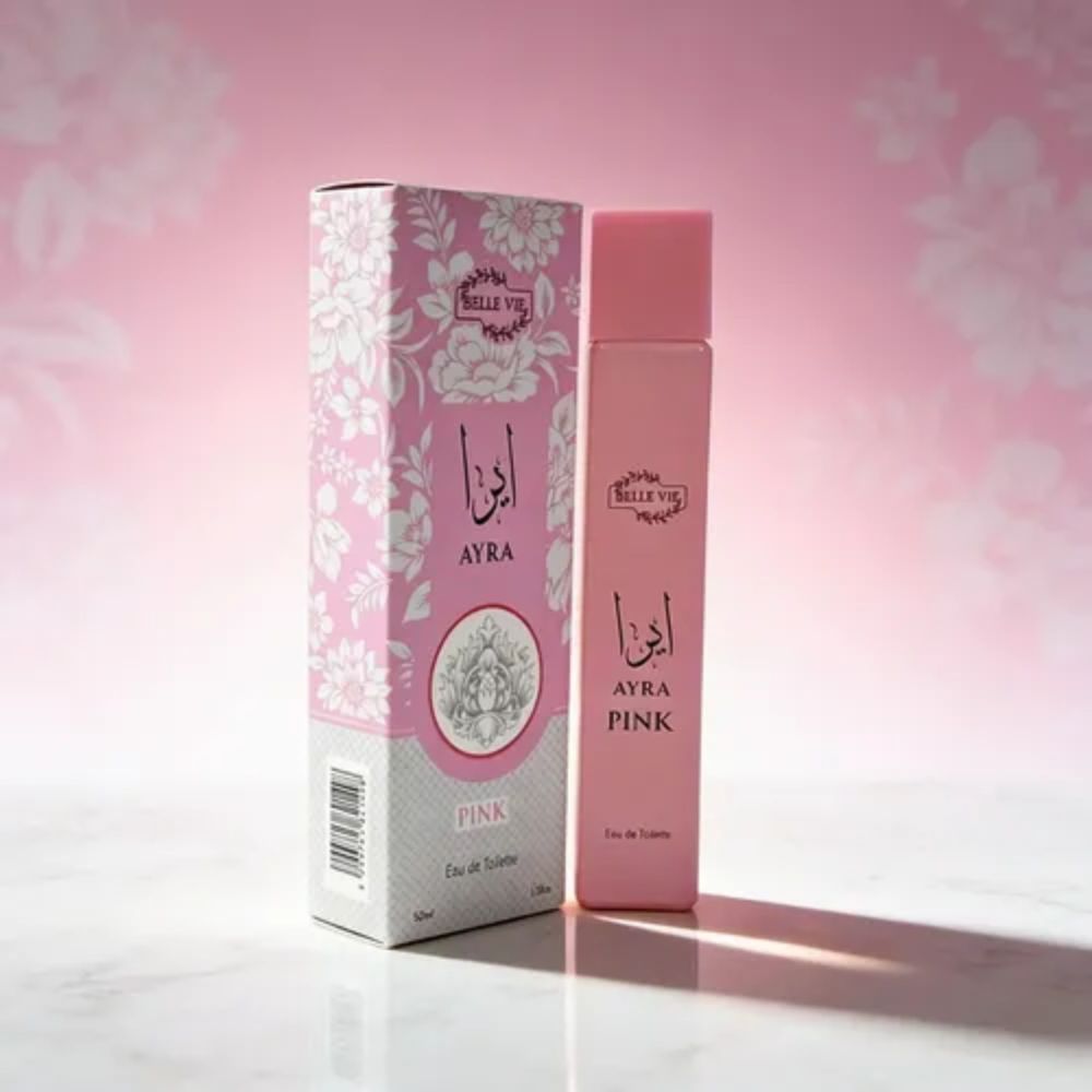 Perfume Feminino Árabe Belle Vie EDT Ayra Pink 50ml