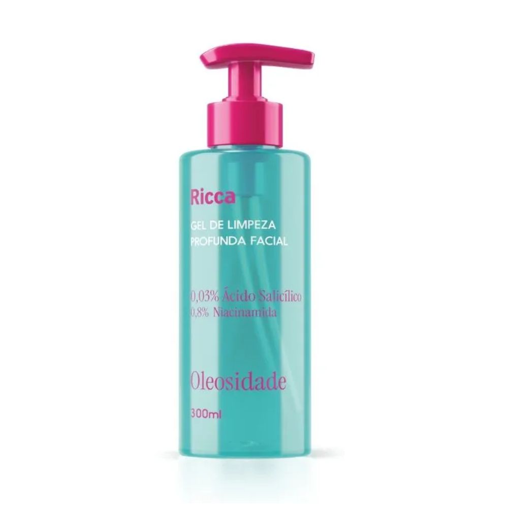 Gel De Limpeza Profunda Facial Ricca 300ml