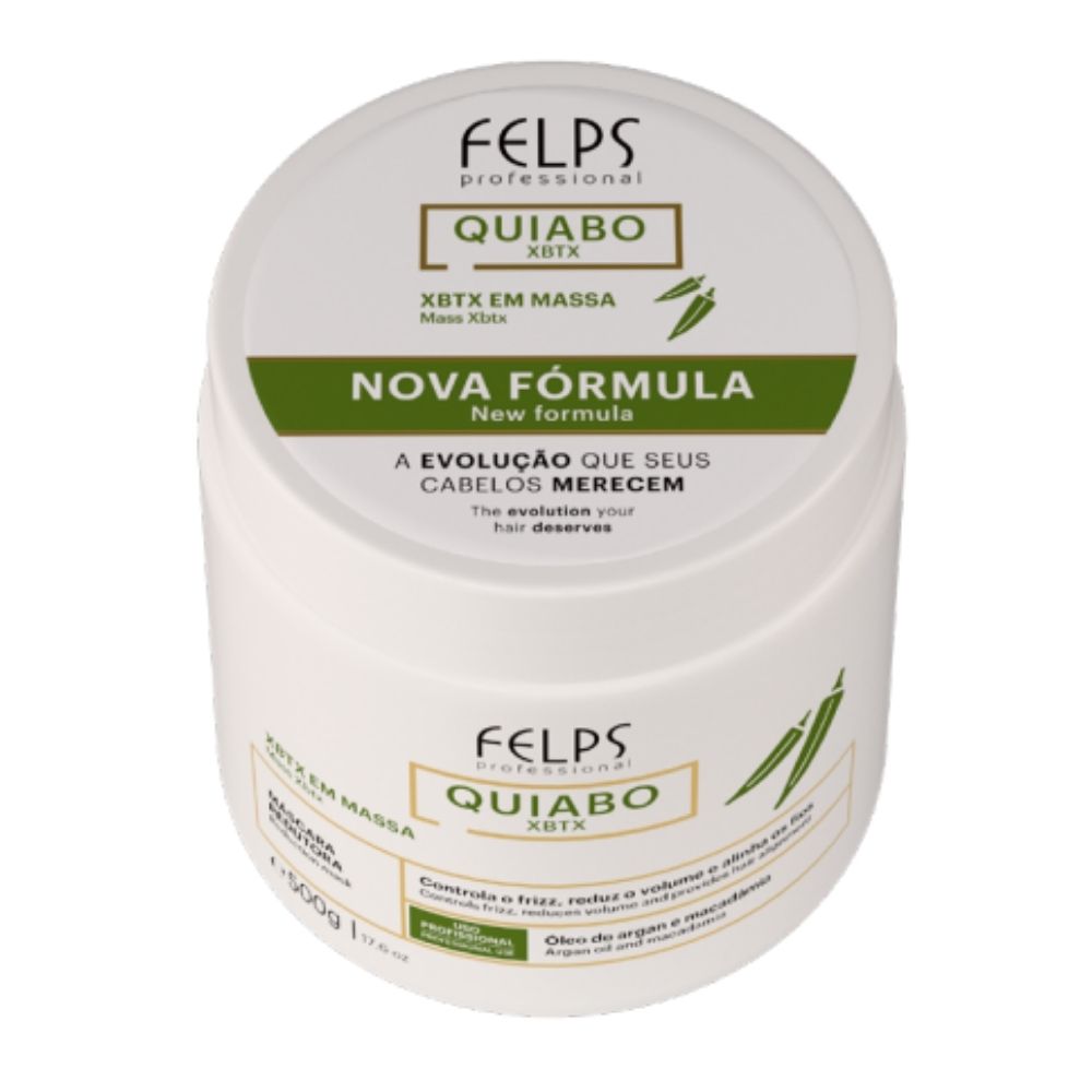 Máscara Redutora Felps Xbtx Quiabo Óleo de Argan e Macadâmia 500g