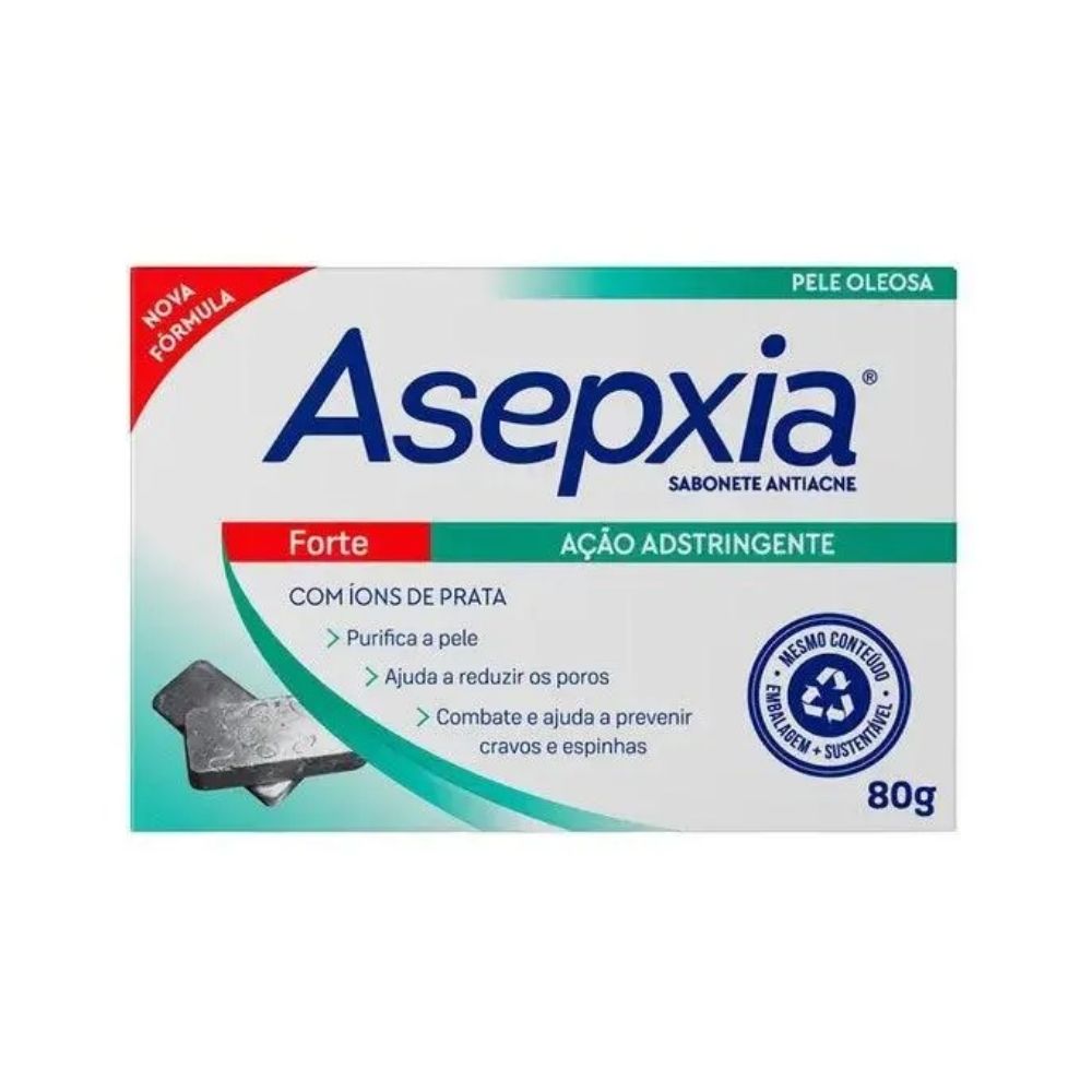 Sabonete Facial Asepxia Forte Ação Adstringente 80 g