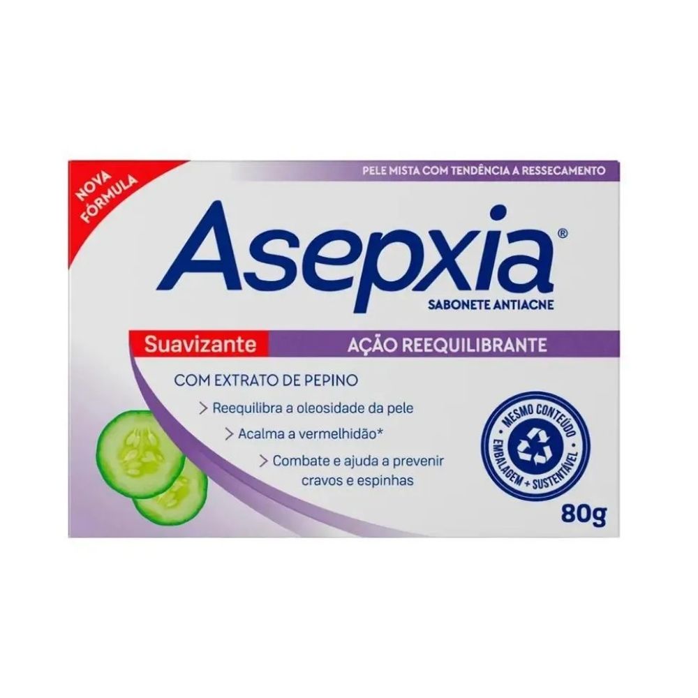Sabonete Facial Asepxia Suavizante 80 g