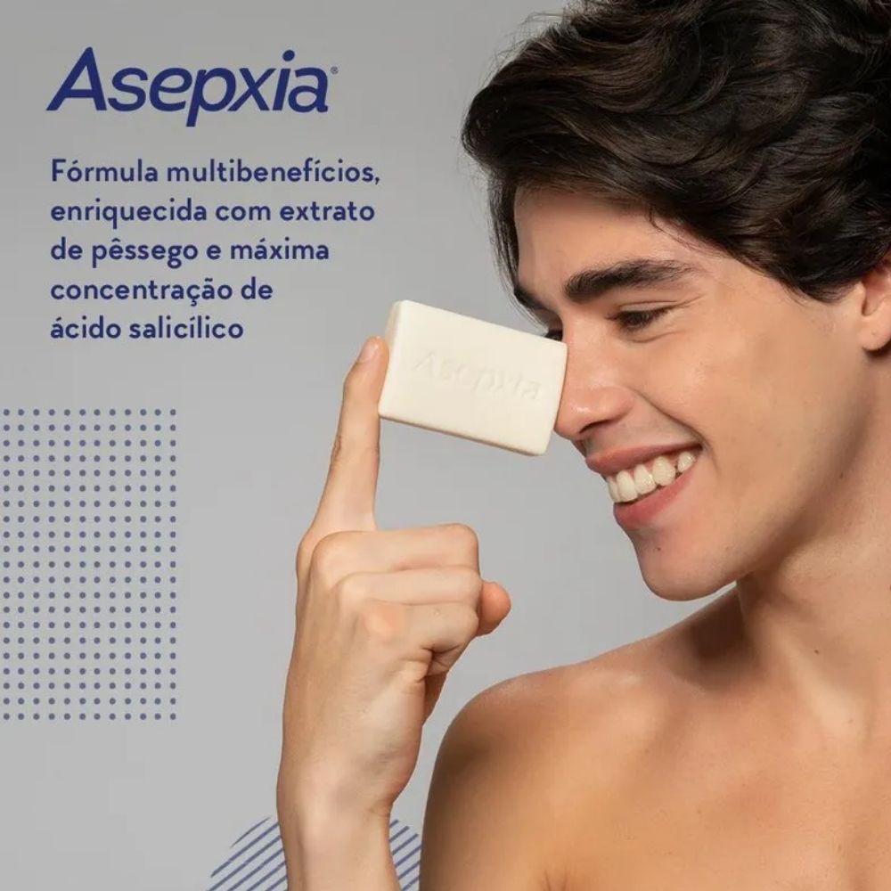 Sabonete Facial Asepxia Neutro Ação Calmante 80 g