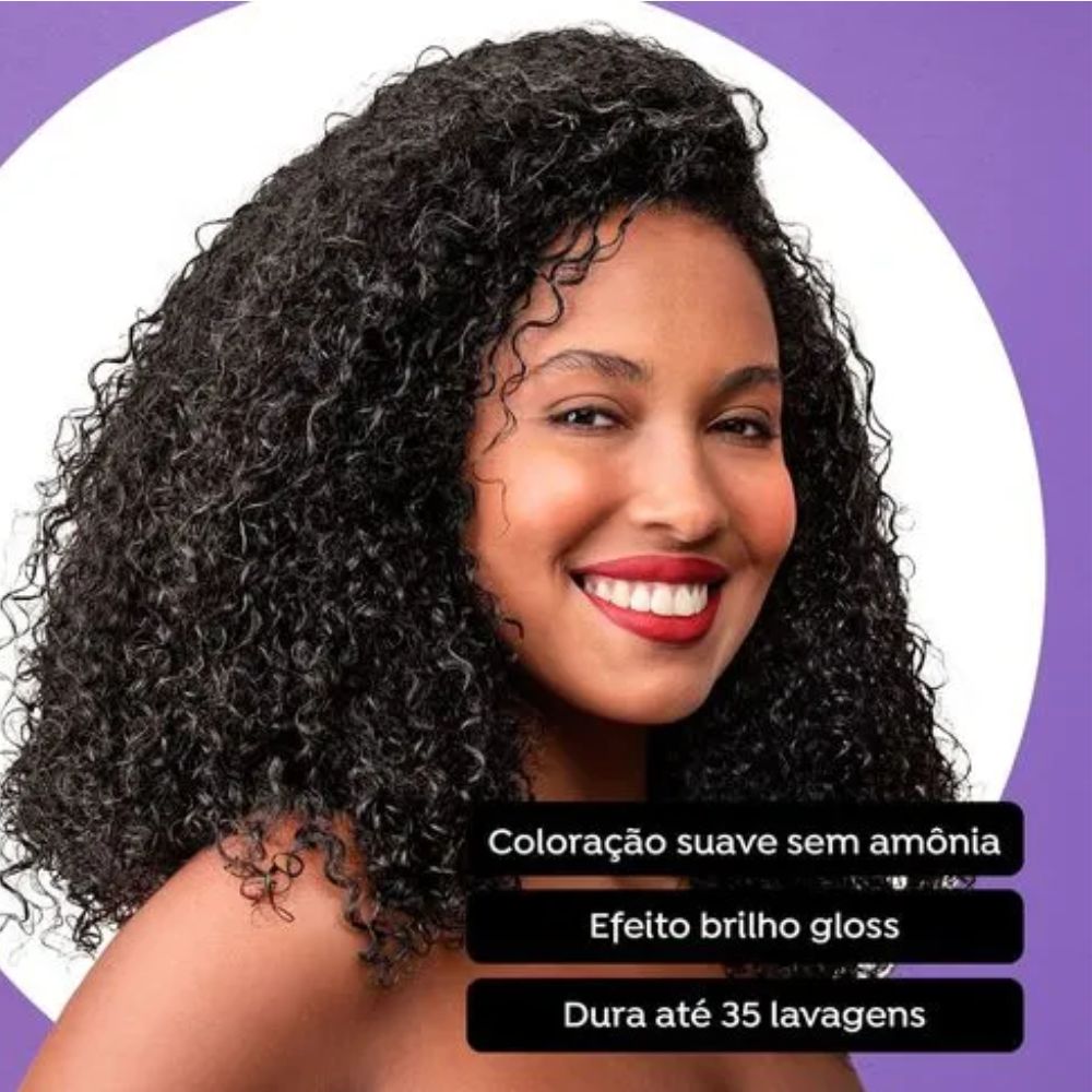 Coloração suave Light Color 2.0 Preto Salon Line