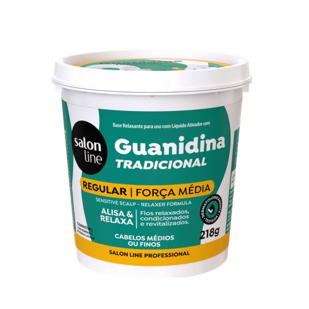 Creme Guanidina Tradicional Regular Alisa e Relaxa Salon Line 218gr