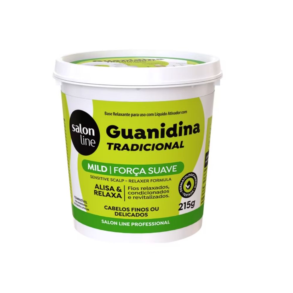 Creme Relaxante Salon Line Guanidina Tradicional Mild 215g