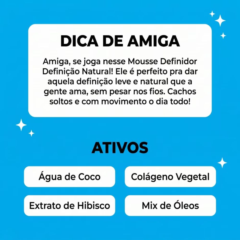 Mousse Salon Line Definição Natural 240ml