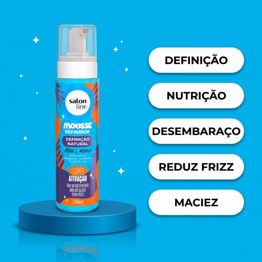 Mousse Salon Line Definição Natural 240ml