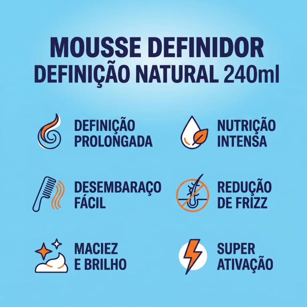 Mousse Salon Line Definição Natural 240ml
