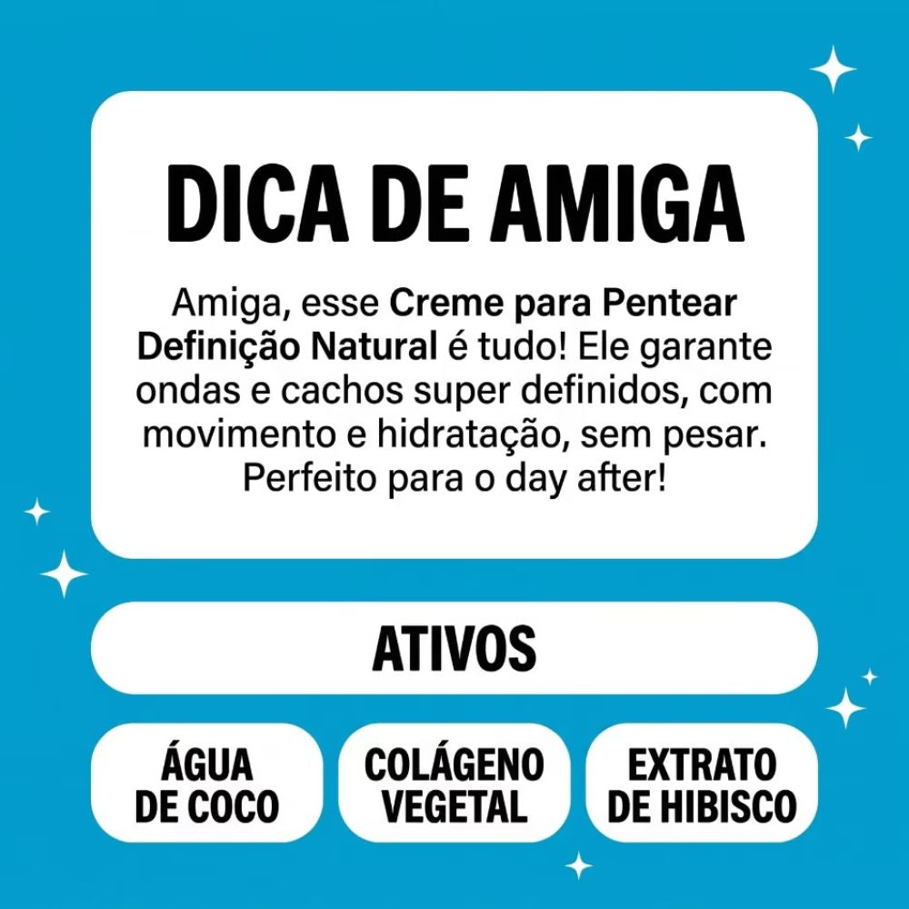 Creme para Pentear Salon Line Definição Natural 300ml