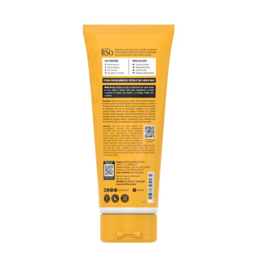 Defrizante Protetor Térmico Meu Liso Muito + Liso Salon Line 200ml
