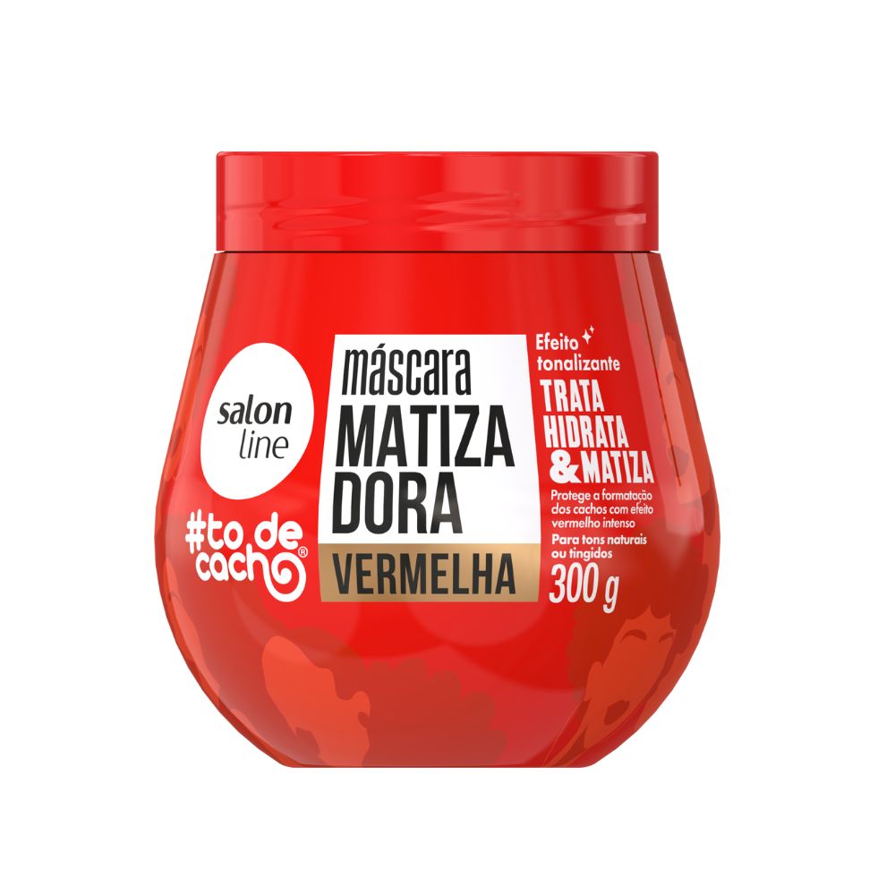 Máscara Matizadora Salon Line #ToDeCacho Vermelha 300 g