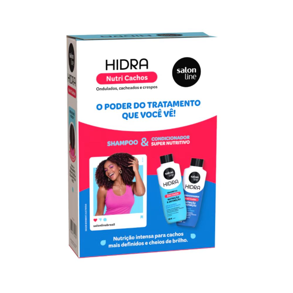 Kit Salon Line Shampoo + Condicionador Hidra Nutrição e Definição de Cachos 300ml
