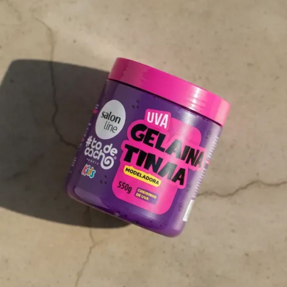 Gelatina Salon Line #ToDeCacho Kids Modeladora Uva 550g