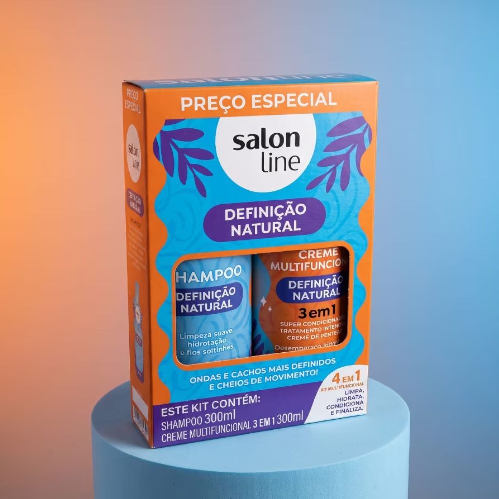 Kit Shampoo + Creme Salon Line Definição Natural 300ml