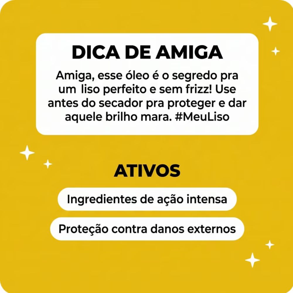 Óleo Multifuncional Salon Line Meu Liso Muito + Liso 60 ml