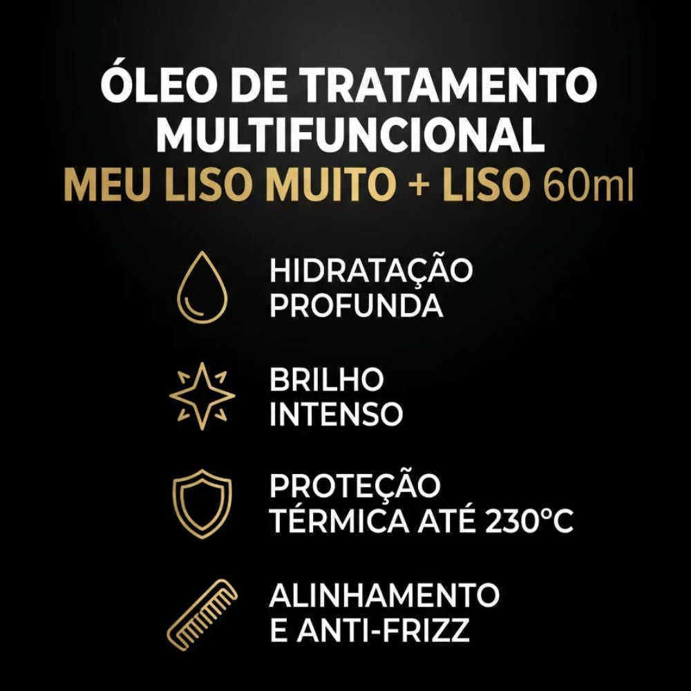 Óleo Multifuncional Salon Line Meu Liso Muito + Liso 60 ml