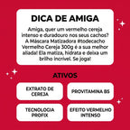 Máscara Matizadora Salon Line #ToDeCacho Vermelho Cereja 300 g