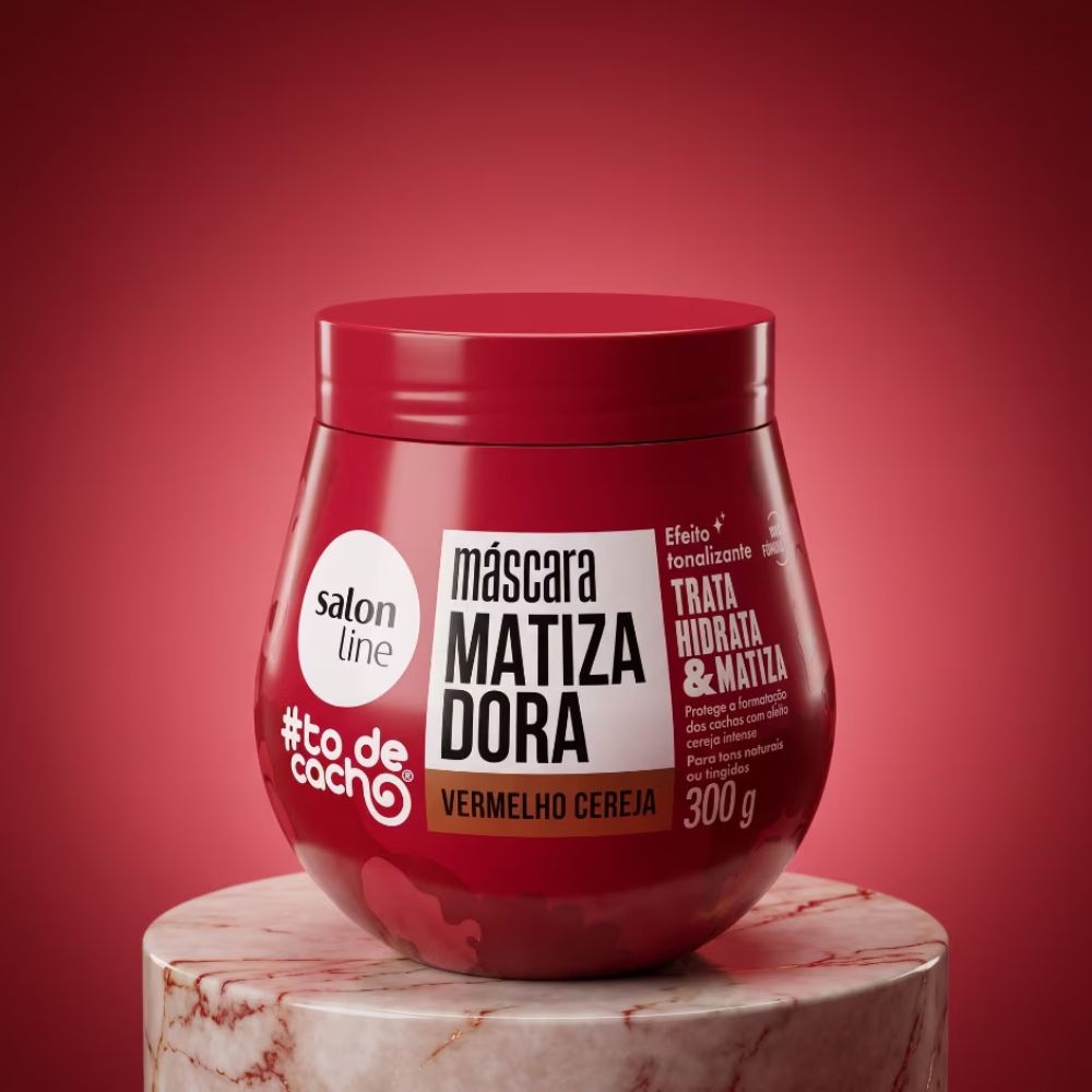 Máscara Matizadora Salon Line #ToDeCacho Vermelho Cereja 300 g