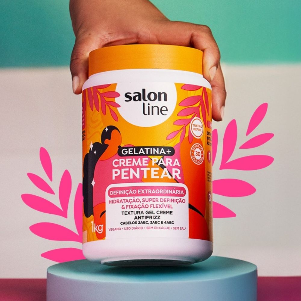 Creme para Pentear Salon Line Gelatina + Definição Extraordinária 1kg