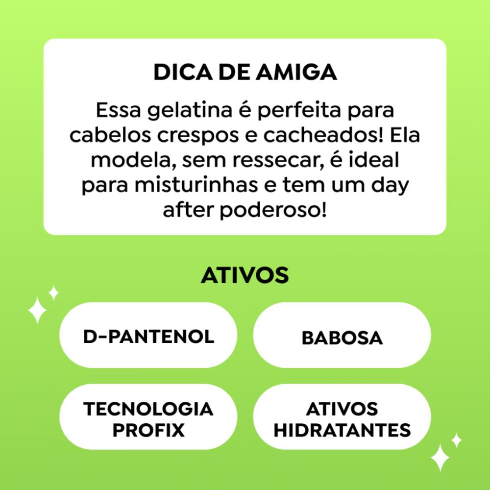 Gelatina Salon Line #ToDeCacho Super Definição 1kg