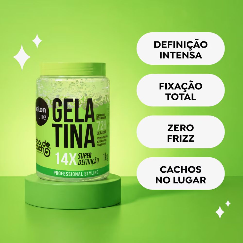 Gelatina Salon Line #ToDeCacho Super Definição 1kg