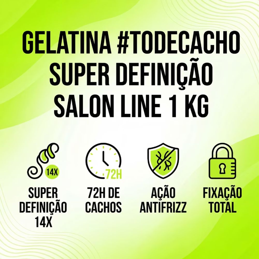Gelatina Salon Line #ToDeCacho Super Definição 1kg