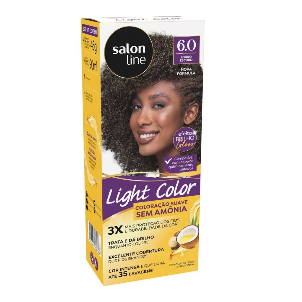 Coloração Suave Salon Line Light Color 6.0 Louro Escuro