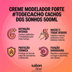 Creme Modelador Salon Line #TodeCacho Cachos dos Sonhos Fixação Forte 500ml