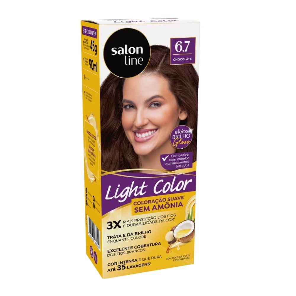Coloração Light Color 6.7 Chocolate Salon Line