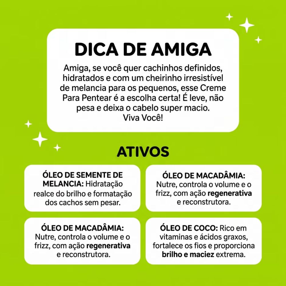 Creme para Pentear Salon Line Kids Melancia 1kg