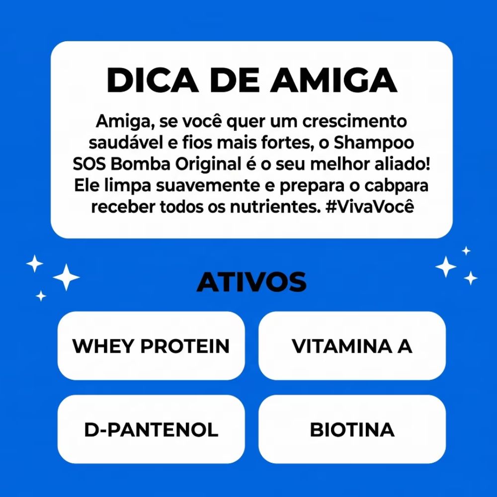 Shampoo Salon Line S.O.S Bomba Vitaminas 500ml