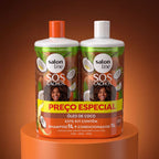 Kit Salon Line Shampoo + Condicionador S.O.S Cachos Coco 1L