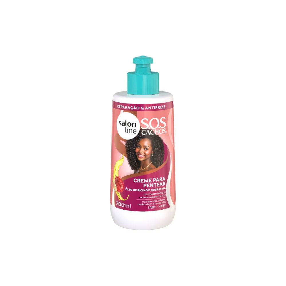 Creme para Pentear Salon Line SOS Rícino e Queratina 300ml