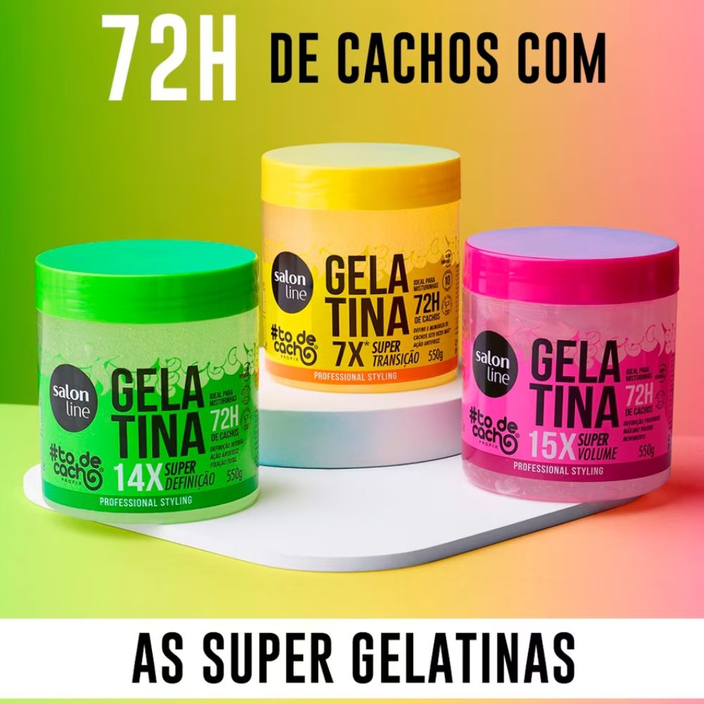 Gelatina Salon Line #ToDeCacho Super Volume 550g