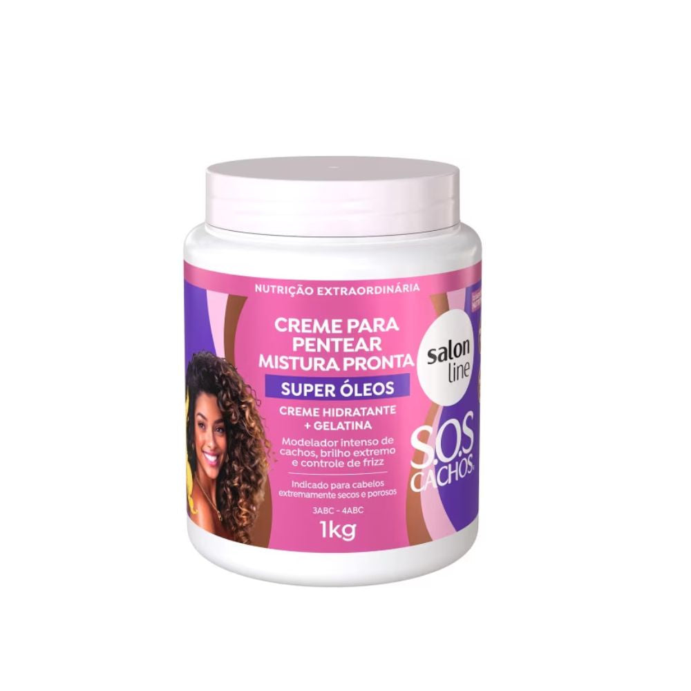 Creme para Pentear Salon Line SOS Condicionador Super Óleos 1kg