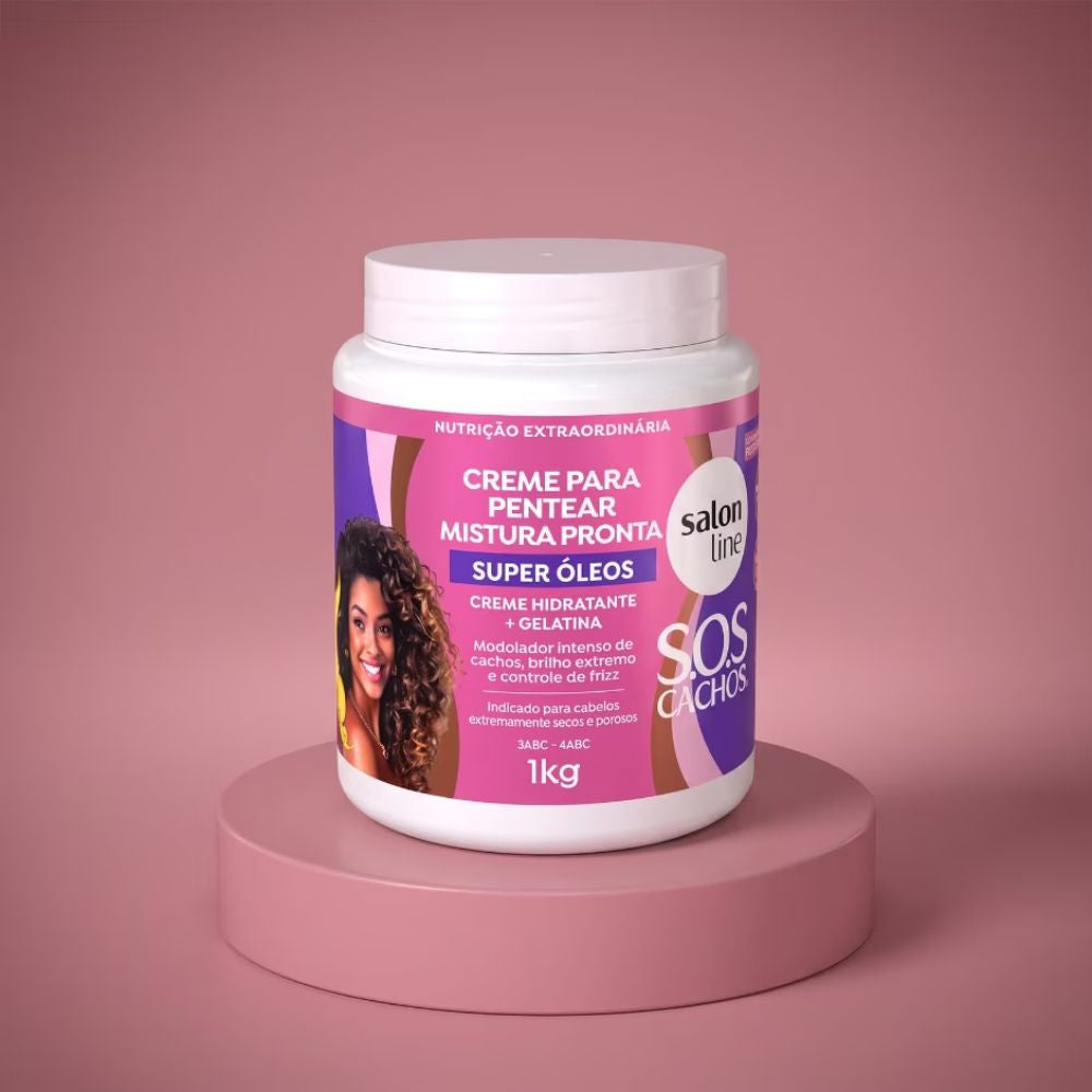 Creme para Pentear Salon Line SOS Condicionador Super Óleos 1kg