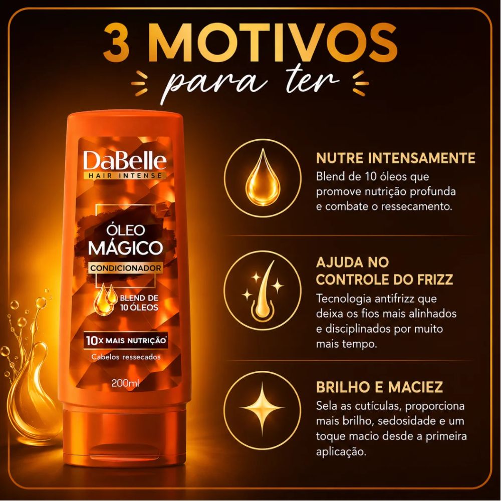 Condicionador DaBelle Óleo Mágico 200ml