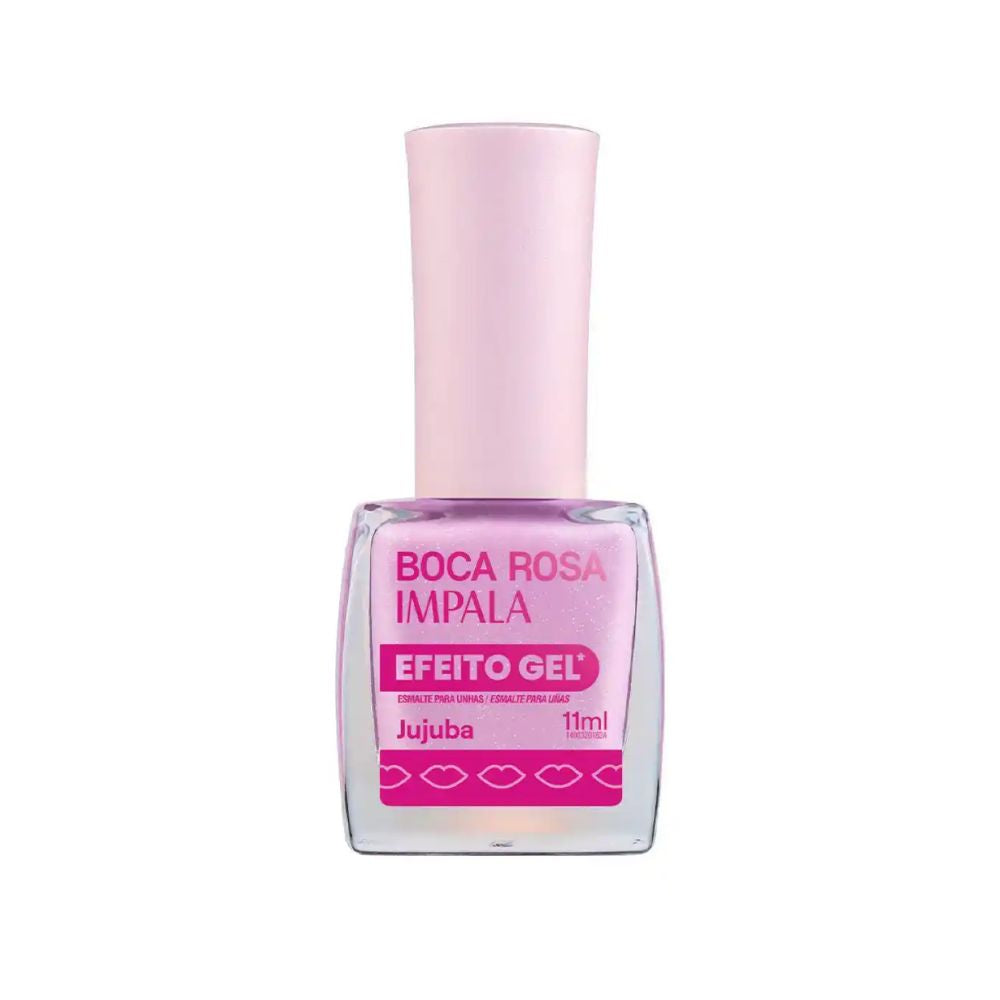 Esmalte Impala Efeito Gel Cremoso Boca Rosa Jujuba 11ml